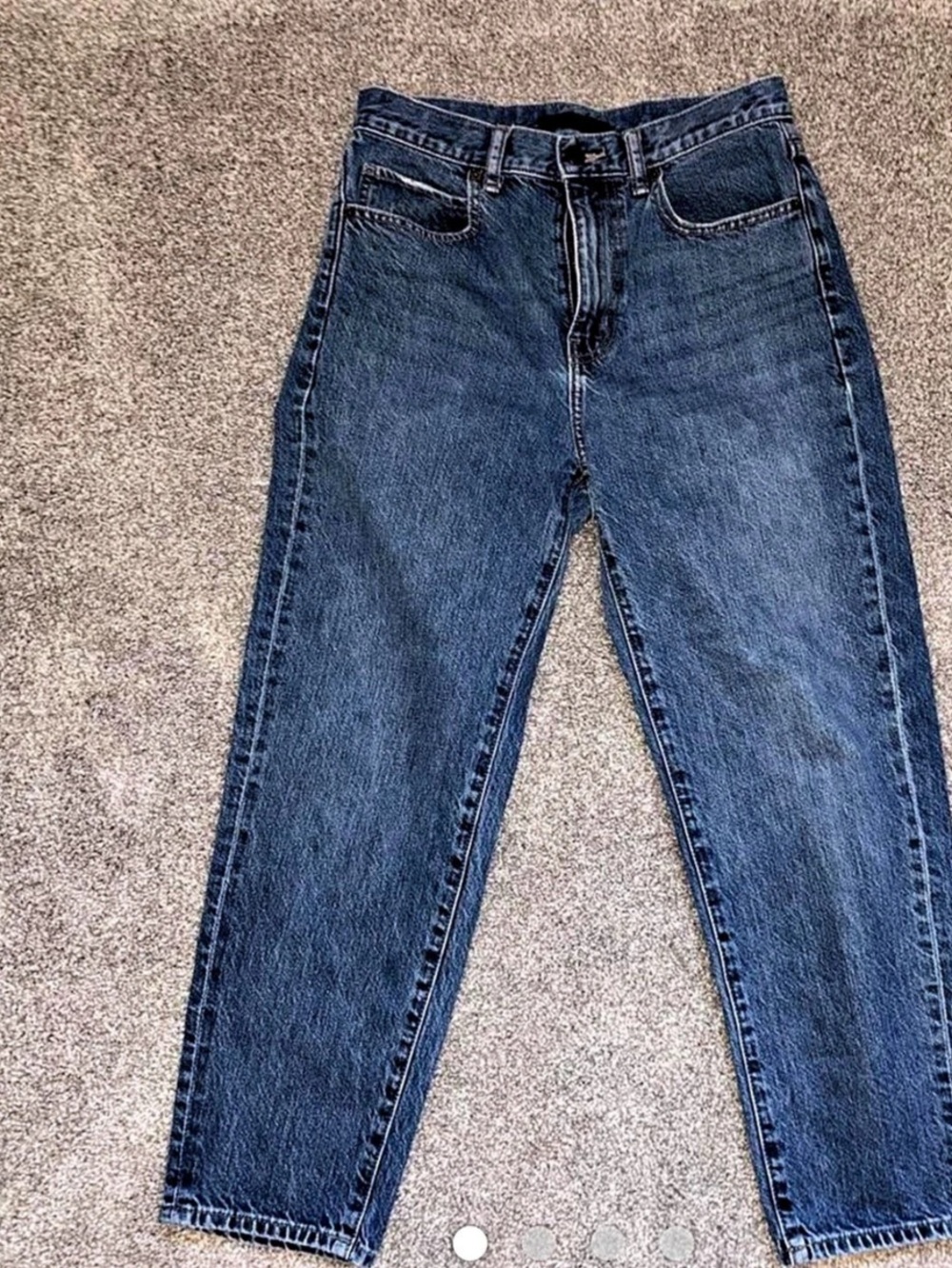 Uniqlo Jeans Straight Leg Blue Waist 24 Like New